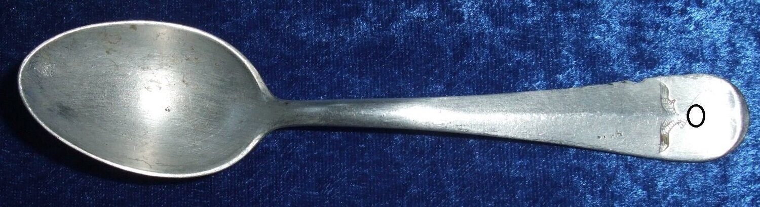 Kantinenbesteck kleiner Löffel Wehrmacht Luftwaffe gestempelt