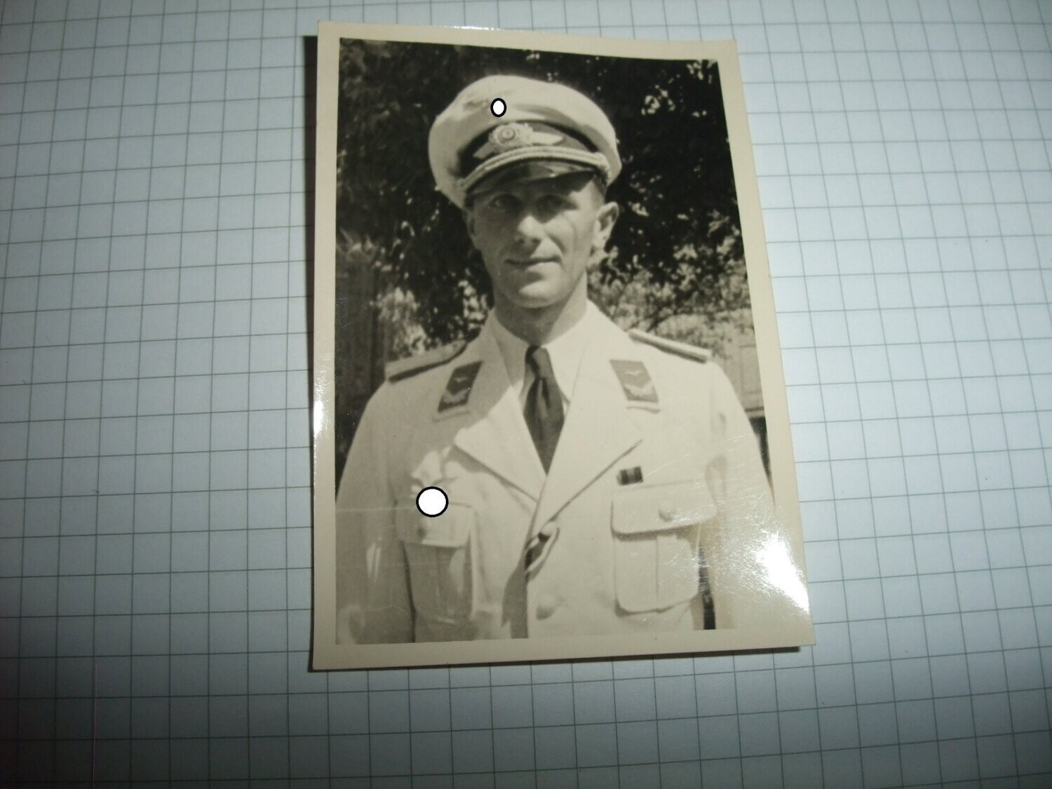 O175, Foto Portrait Luftwaffe Offizier Sommeruniform