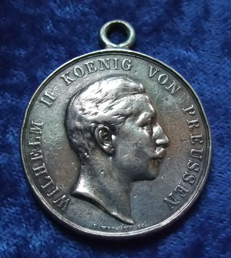 Preussen Medaille Medaille Wilhelm II. Dem besten Schützen