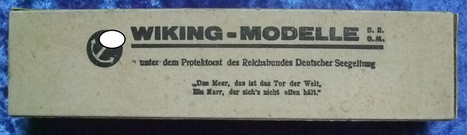 Schachtel für Wiking Modelle Panzerschiff Deutschland, Graf Spee, Admiral Scheer