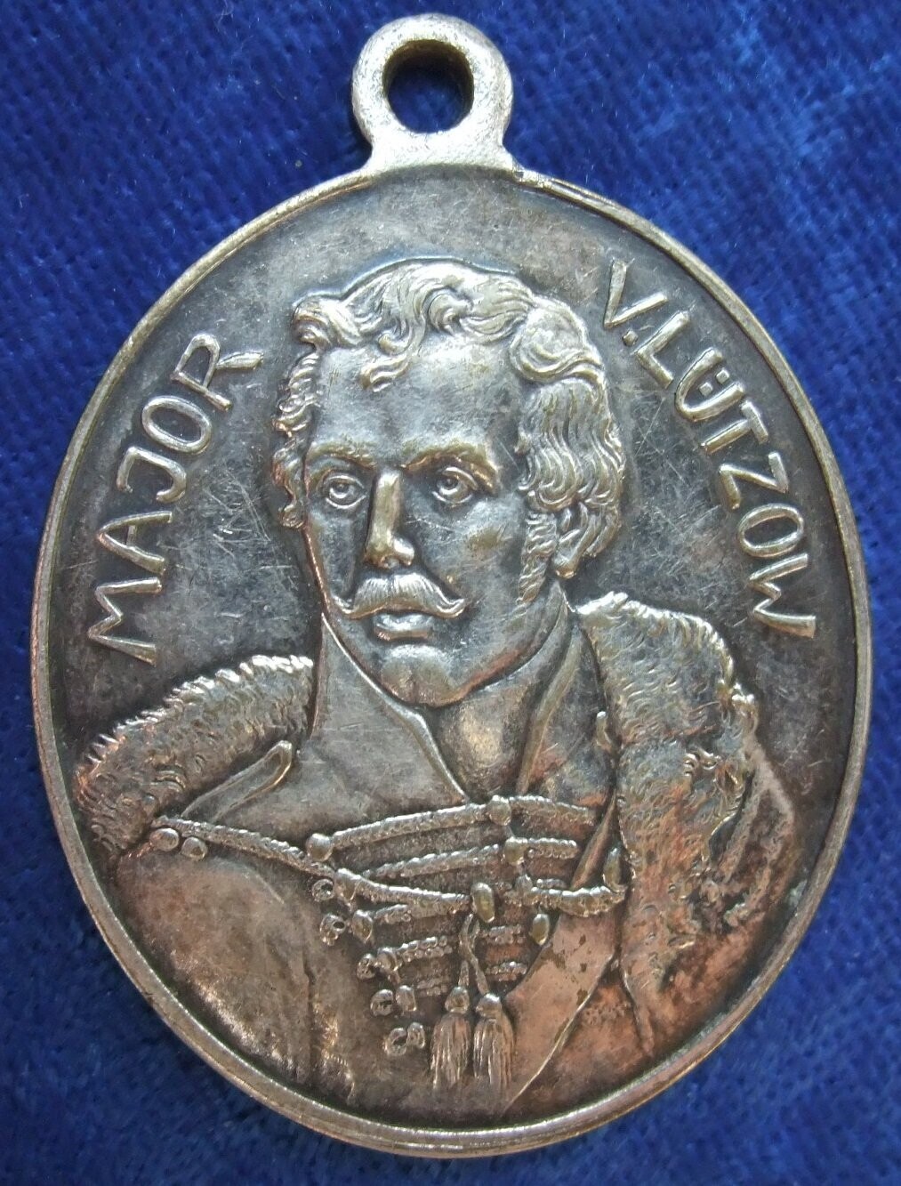 Preussen: Medaille 1913 Bronze versilbert Lützow - Medaille auf die 100 Jahrfeier des Lützowsche Freikorps