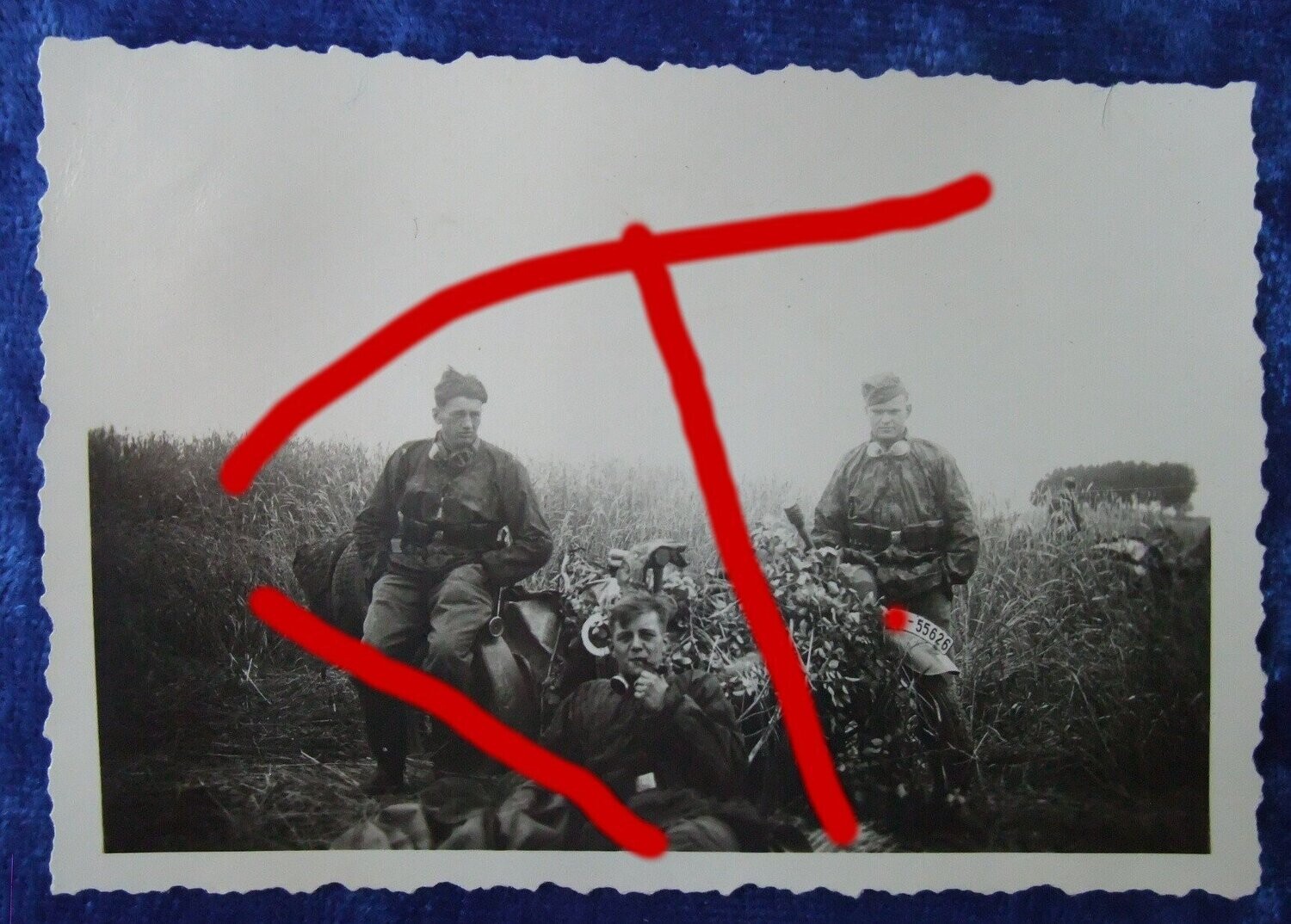 O215, SS Totenkopf Motorrad Beiwagenkrad Tarnuniform