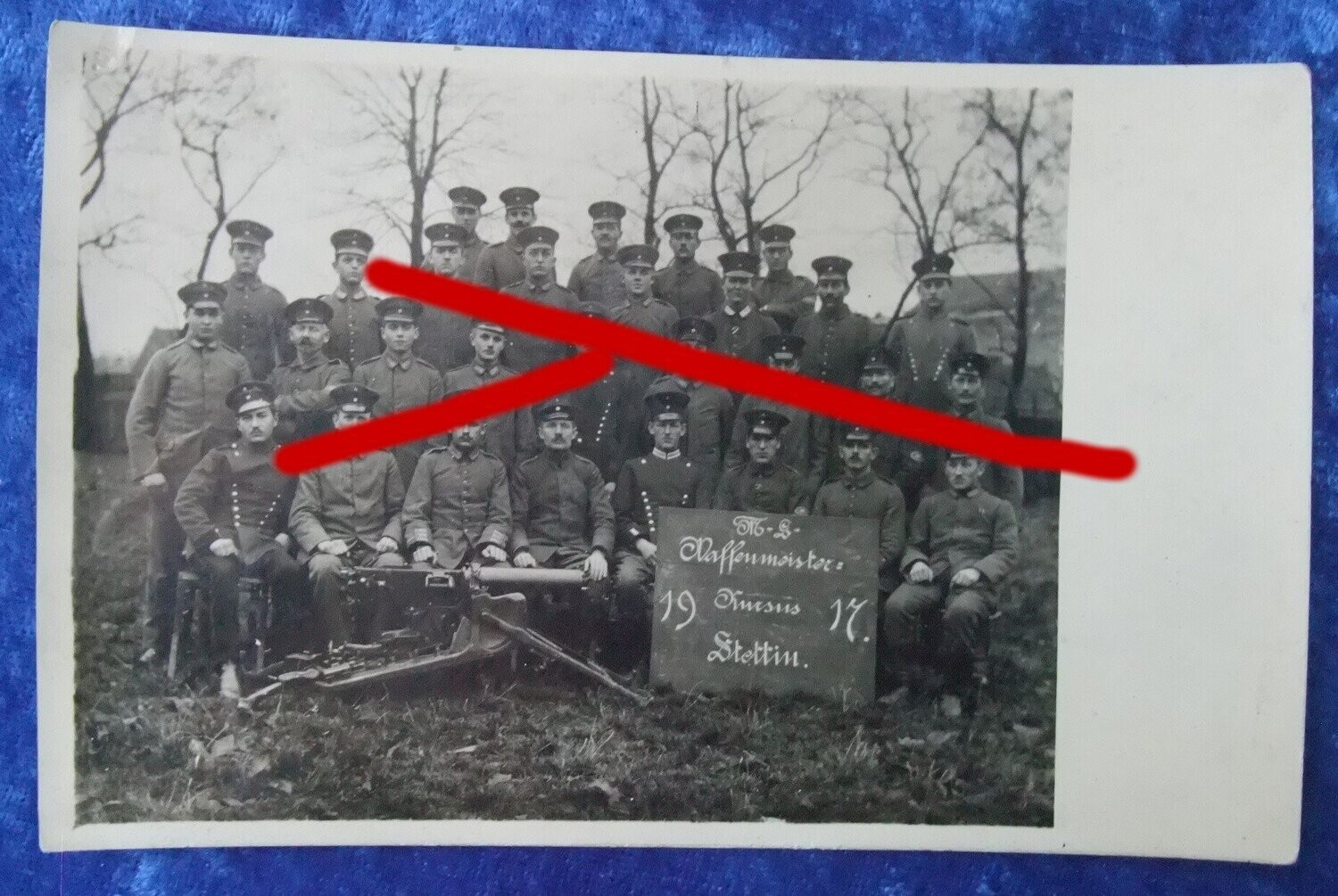 O219, Soldaten mit MG Stettin 1917