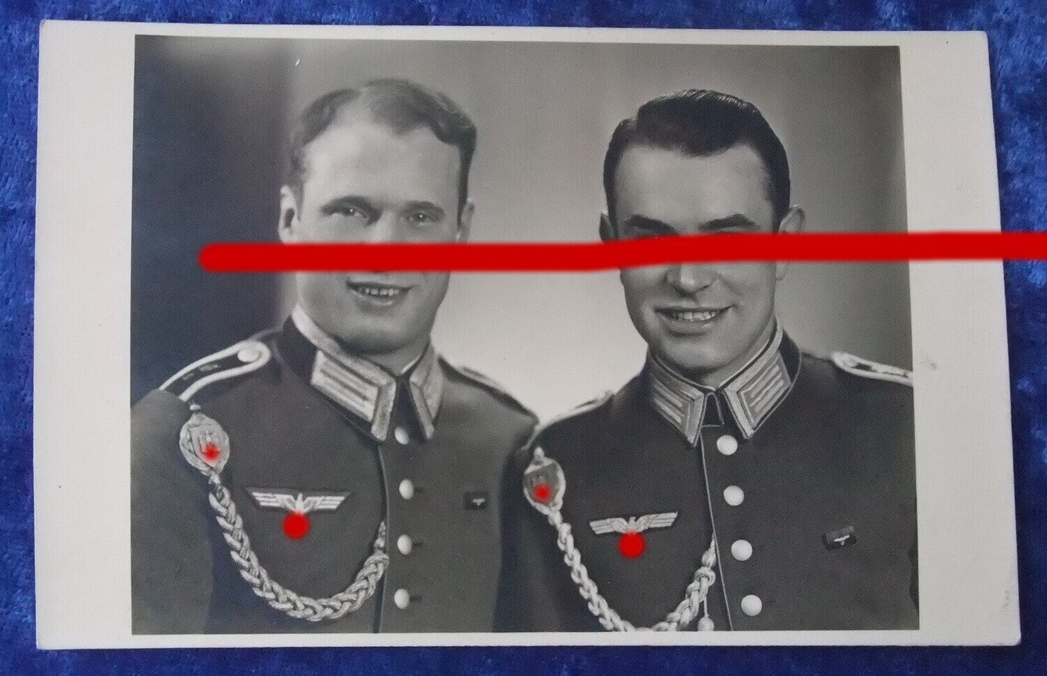 O218, Portraitfoto Wehrmacht Orden Schützenschnur und Dienstauszeichnung