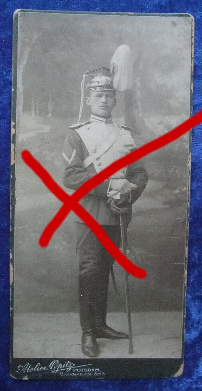 O221, CDV Portraitfoto Garde-Ulan Potsdam.