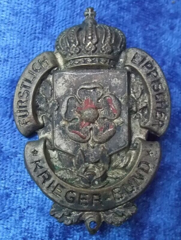 Lippe-Detmold: Abzeichen Lippischer Kriegerbund, Mitgliedsabzeichen (1. Modell).