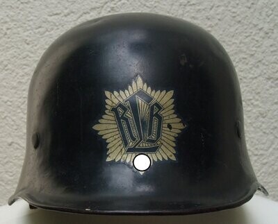 Reichsluftschutzbund RLB: Helm, HK vollständig erhalten.