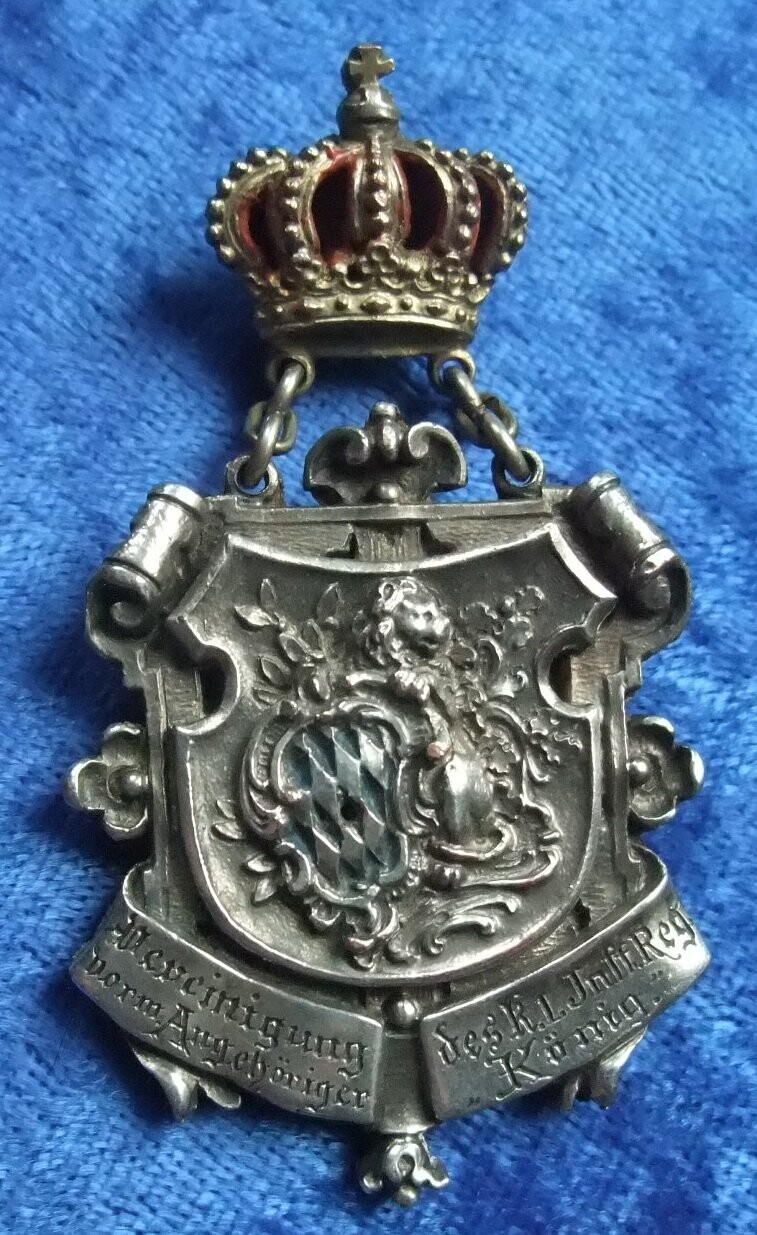 Bayern: Traditionsabzeichen Vereinigung vorm. Angehöriger des Königlichen Infanterie-Regiment „König“ (IR 10, Ingolstadt).