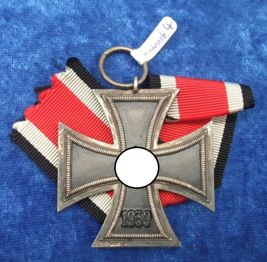 Eisernes Kreuz, EK 2. Klasse 1939, volle Kernschwärzung, unmarkiertes Stück des Herstellers 4, Steinhauer & Lück, Lüdenscheid.