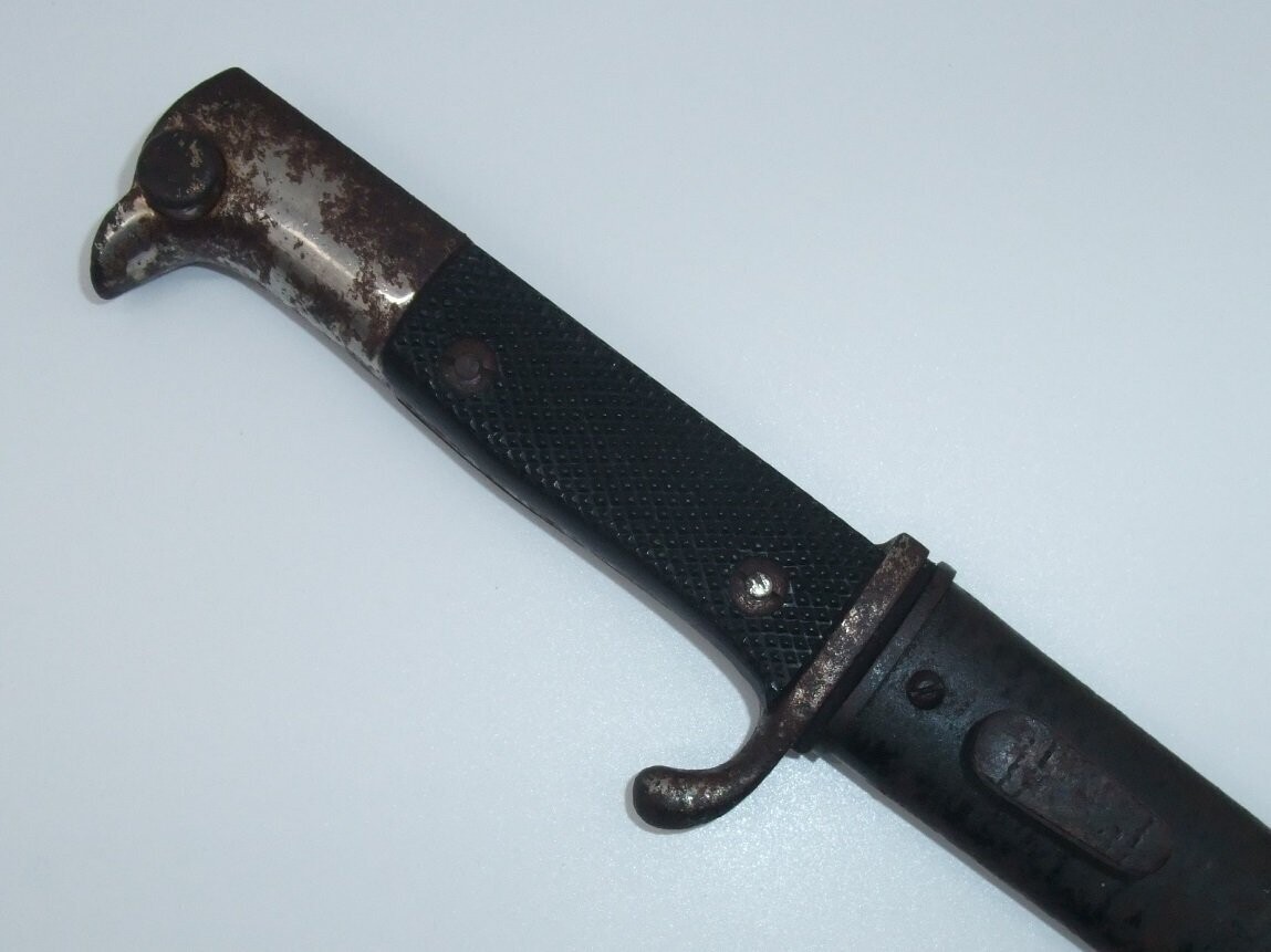 Wehrmacht: Extraseitengewehr KS98, Ausgehseitengewehr, Markierung "Solingen" auf der Klinge.