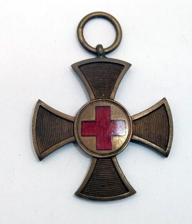 Bayern: Dienstauszeichnung Rot Kreuz für 25 Jährige Dienstzeit.
