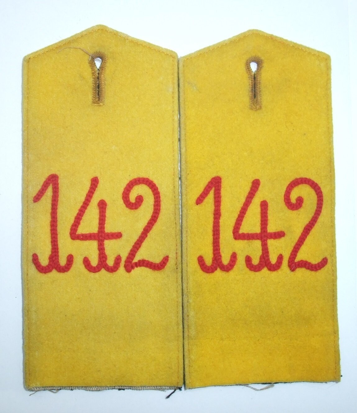 Baden: Paar Schulterstücke 7. Badisches Infanterie-Regiment Nr. 142.