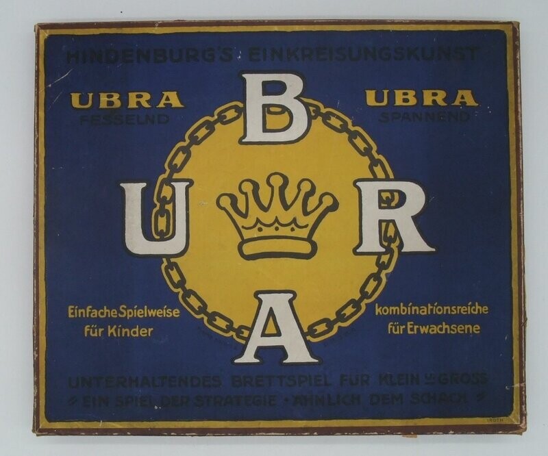 Deutsches Reich: Kriegsbrettspiel UBRA (Umzinglung Besiegung Russischer Armeen), Hindenburgs Einkeisungskunst.