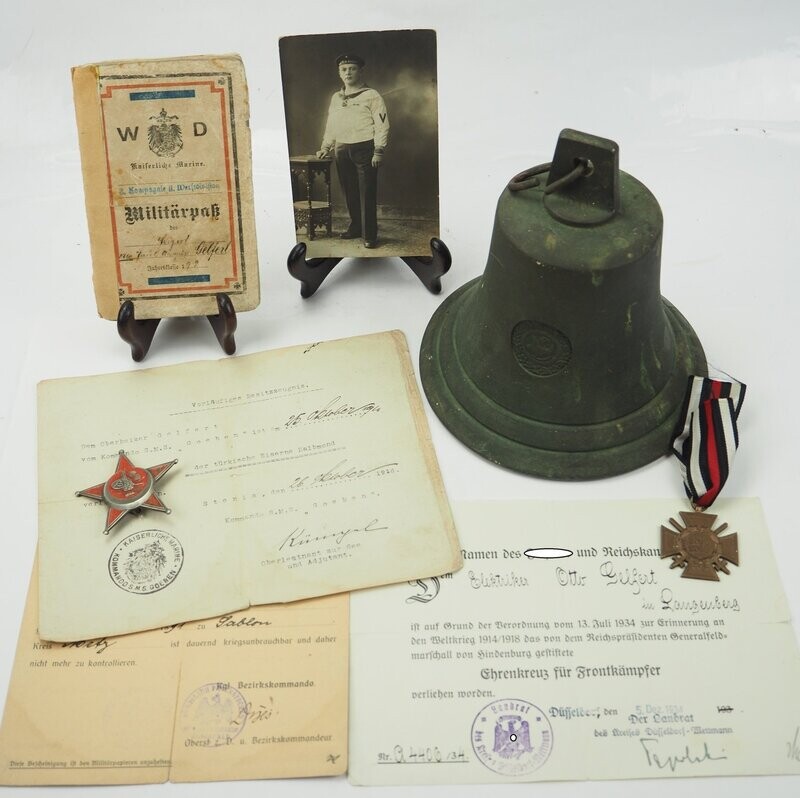 Kaiserliche Marine: Nachlass eines Oberheizers an Bord S.M.S. Goeben - Yavuz Sultan Selim.