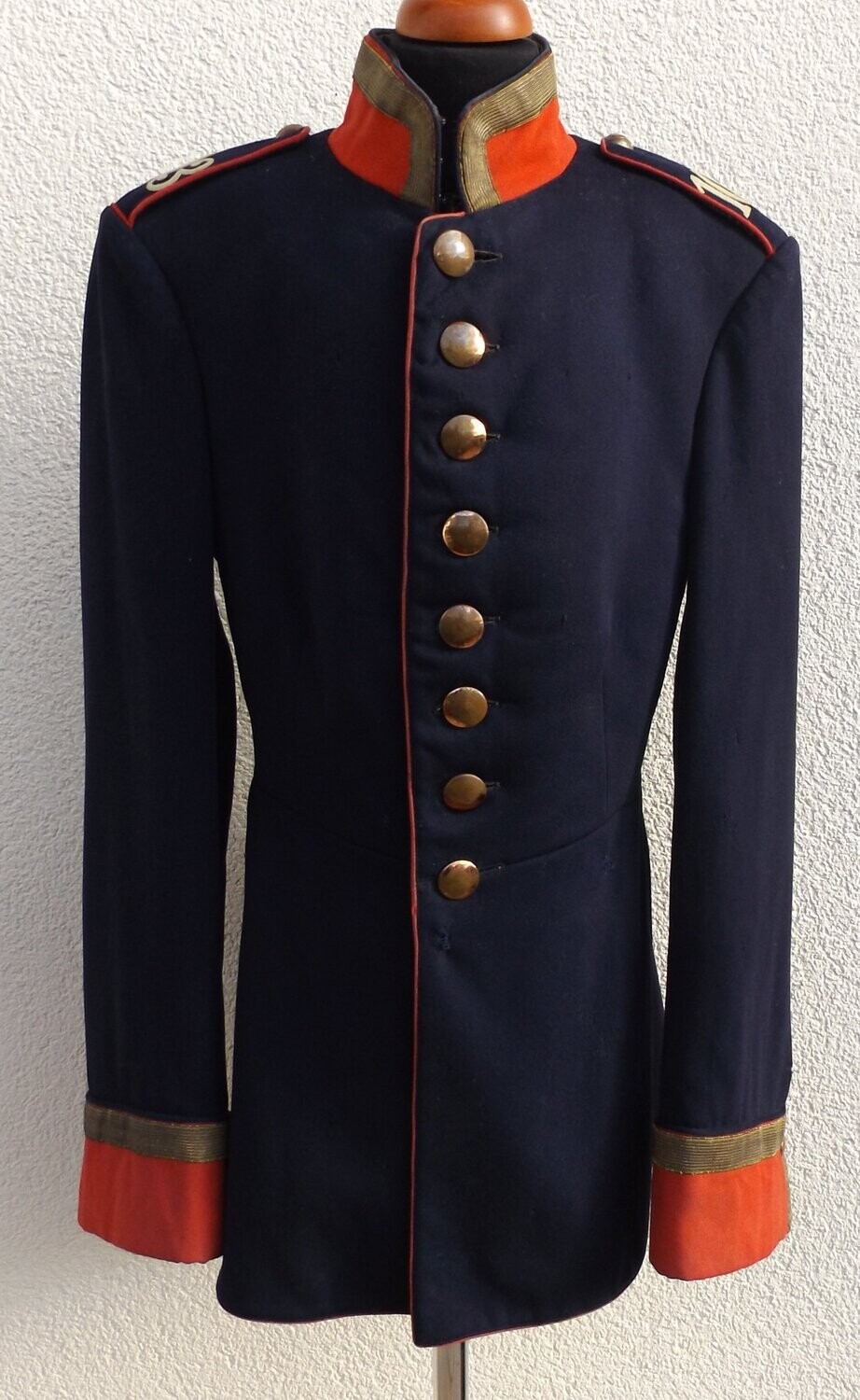 Sachsen: Waffenrock eines Sergeanten im Kgl. Sächs. 4. Infanterie-Regiment Nr. 103, Bautzen.