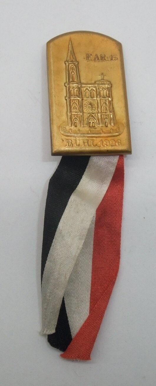 Preussen: Traditionsabzeichen Feldartillerieregiment 15, Bühl 1926.