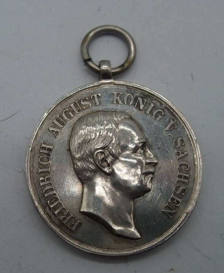 Sachsen: Medaille für Treue in der Arbeit.