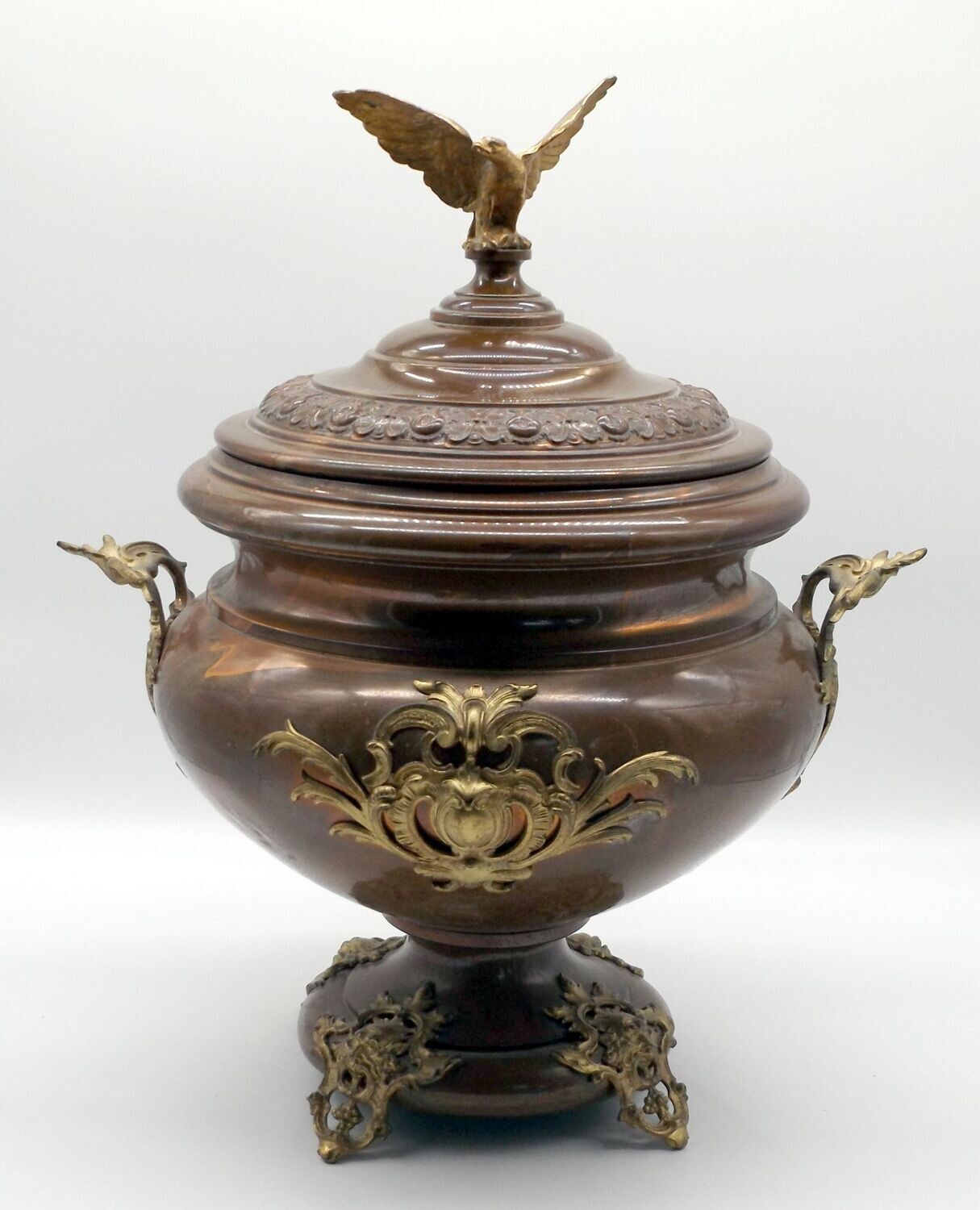 Preussen: Offiziers-Preis für ein Pferderennen, Steeple-Chase", in Form eines Bowlekessels, 1. Lothringisches Infanterie-Regiment Nr. 130, Saargemünd 1896.