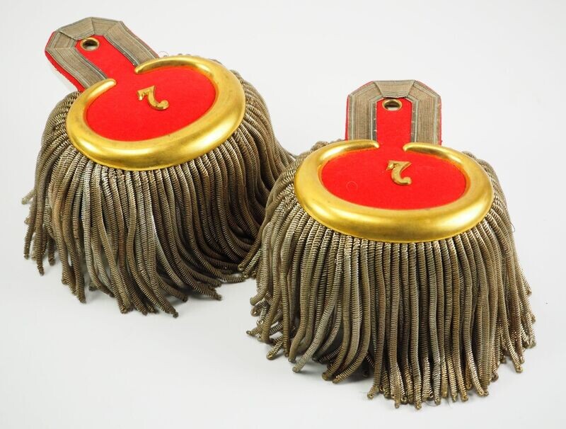 Bayern: Paar Epauletten für einen Major im Königlich Bayerischen 7. Infanterie-Regiment „Prinz Leopold“, Bayreuth.