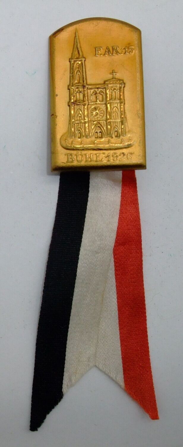 Preussen: Traditionsabzeichen Feldartillerieregiment 15, Bühl 1926.