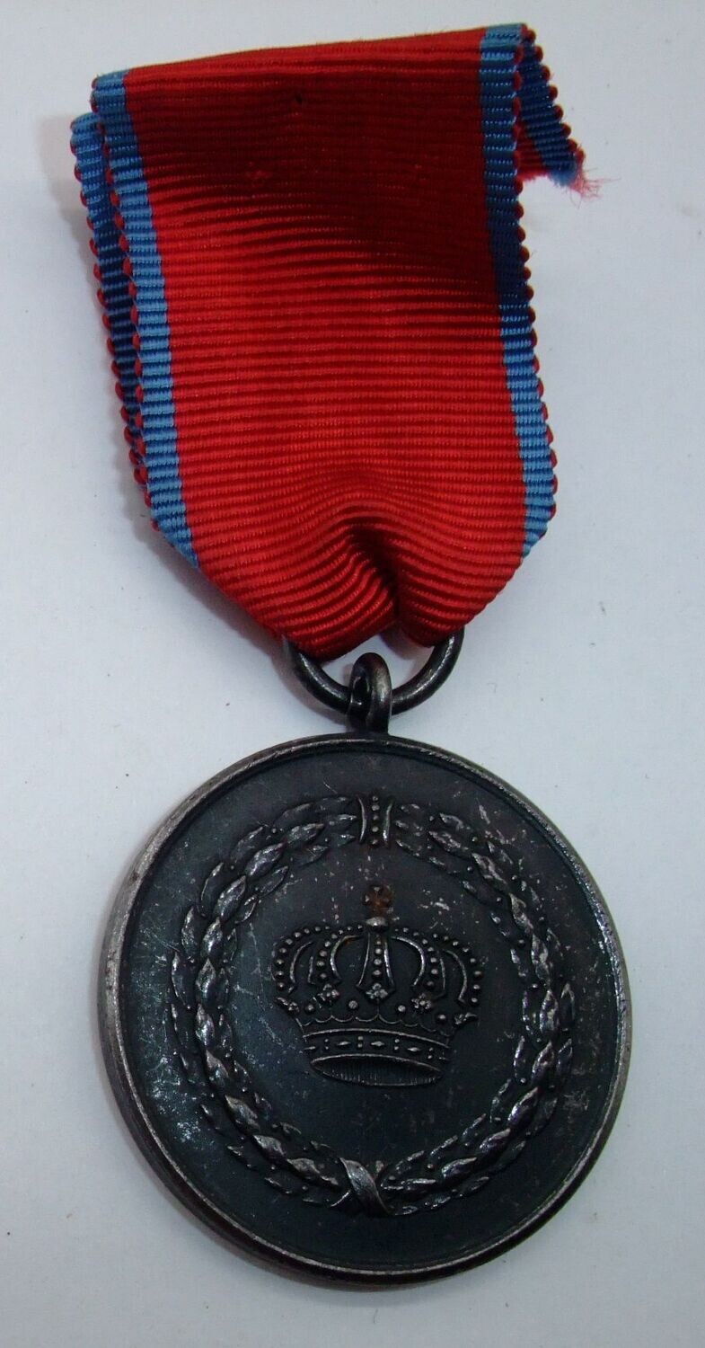 Württemberg: Dienstauszeichnung Medaille für IX Dienstjahre, am Band.