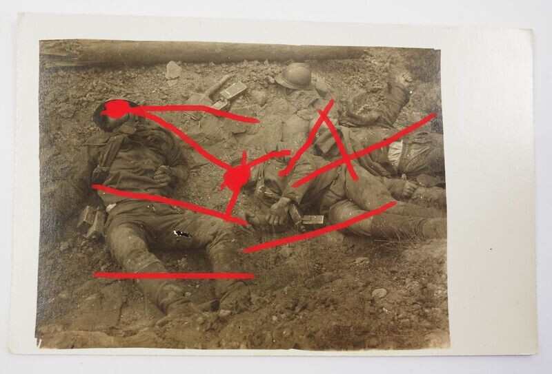 Gefallene Soldaten 1. Weltkrieg, beschriftet 1917. Gefallene Soldaten 1. Weltkrieg, beschriftet 1917.