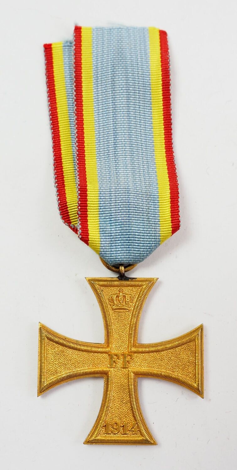 Mecklenburg-Schwerin: Militär-Verdienstkreuz 2.Klasse 1914, mit Band.