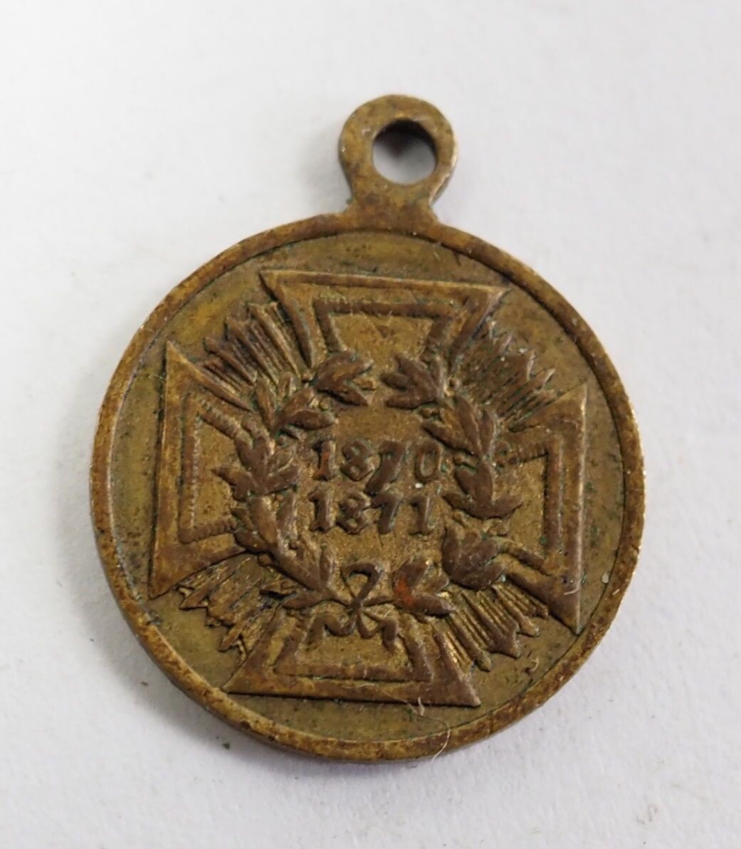 Preussen: Kriegsdenkmünze 1870/71 für Kämpfer, Miniatur.