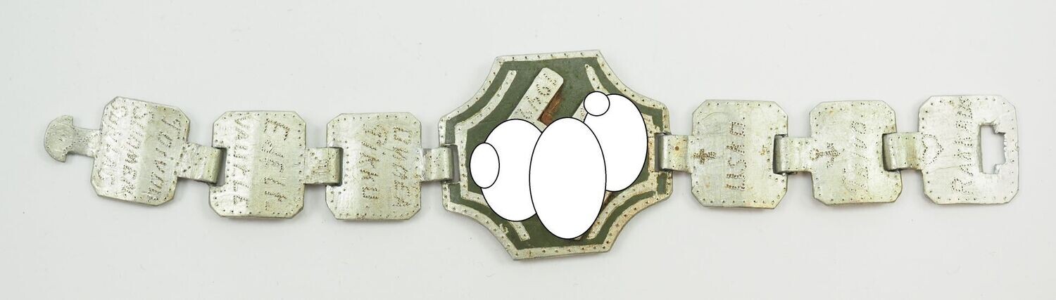 Finnland: Erinnerungs-Armband, Frontfertigung 1942, mit Hakenkreuz.