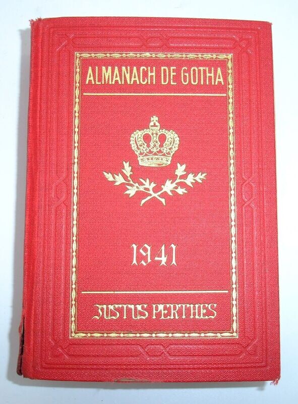 Buch: Almanach de Gotha 1941.