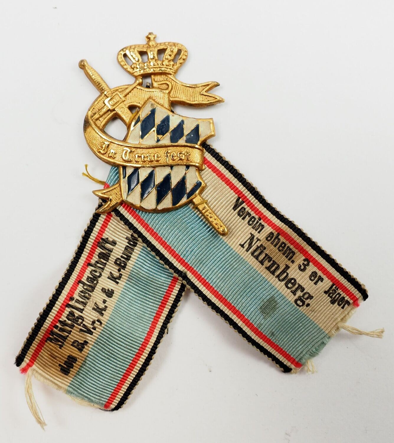 Bayern: Traditionsabzeichen Verein ehemaliger 3er Jäger, Nürnberg.