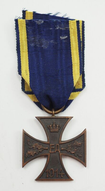 Braunschweig: Ernst August Kriegsverdienstkreuz 2. Klasse 1914, am Band.