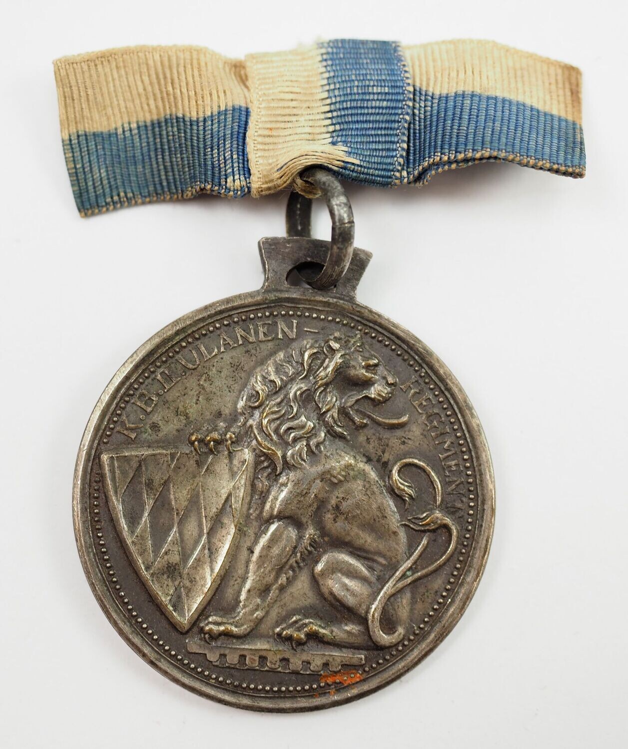 Bayern: Medaille 50-Jahrfeier Königlich Bayerisches 2. Ulanen-Regiment „König", Ansbach 1913, an Spange.
