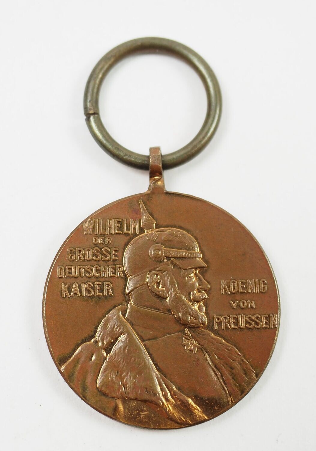 Kaiser Wilhelm I. Erinnerungsmedaille zum 100. Geburtstag 1897, Centenarmedaille, Prinzengröße, Halbminiatur, Durchmesser ca. 29 mm.