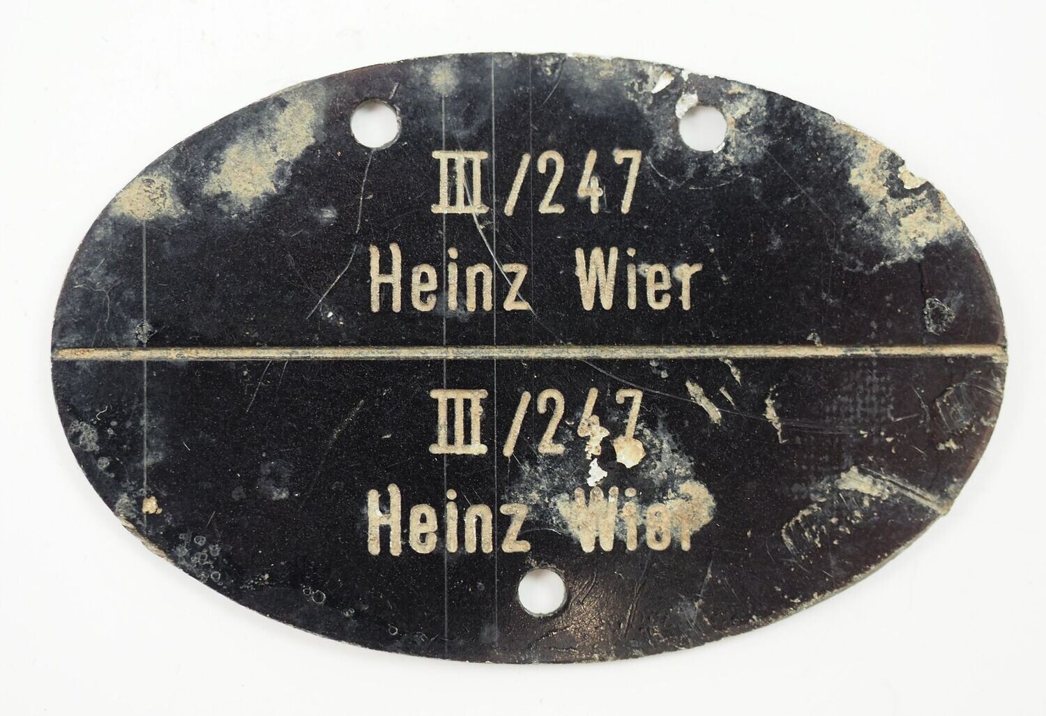 Kriegsmarine: Erkennungsmarke III / 247.