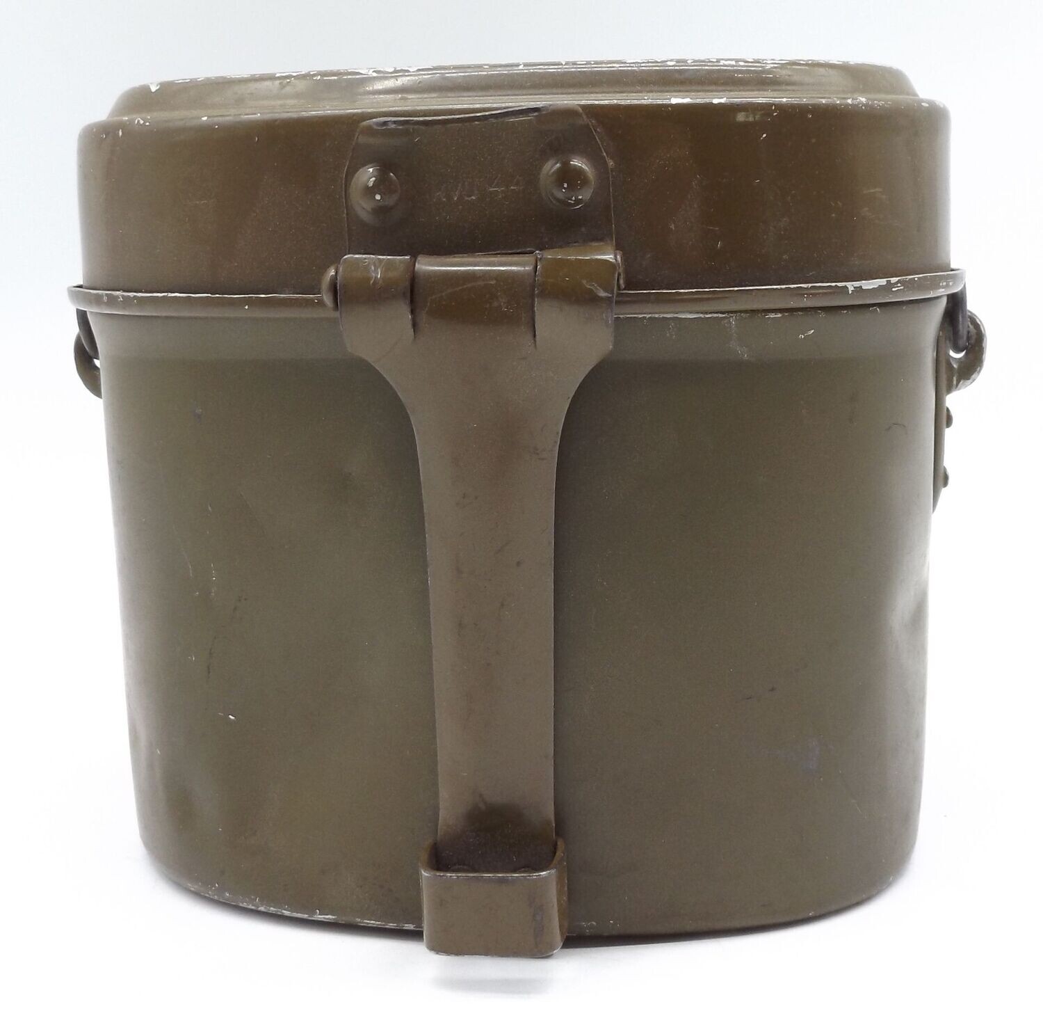 Wehrmacht: Kochgeschirr, Hersteller kvu 44, mit seltenem Einsatz, Originallack.
