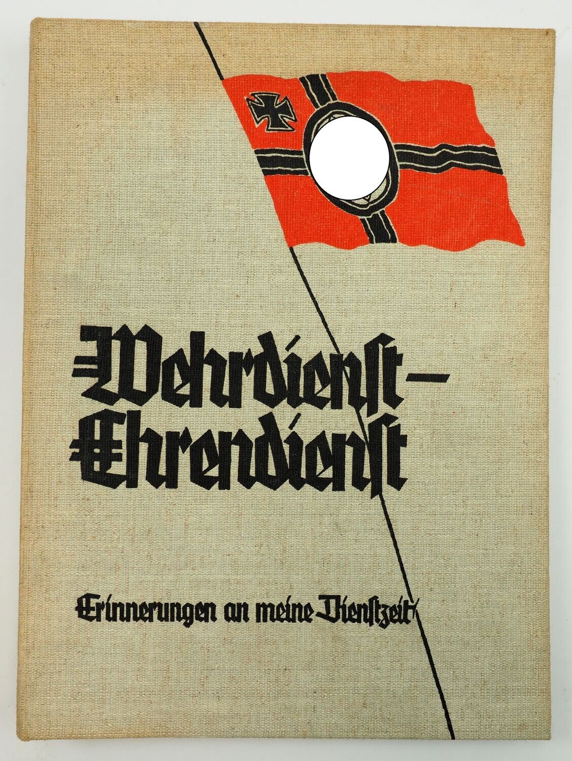 Wehrmacht: Fotoalbum "Wehrdienst - Ehrendienst" mit kompletter Chronik, unbenutzt!
