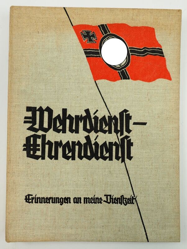Wehrmacht: Fotoalbum "Wehrdienst - Ehrendienst" mit kompletter Chronik, unbenutzt!