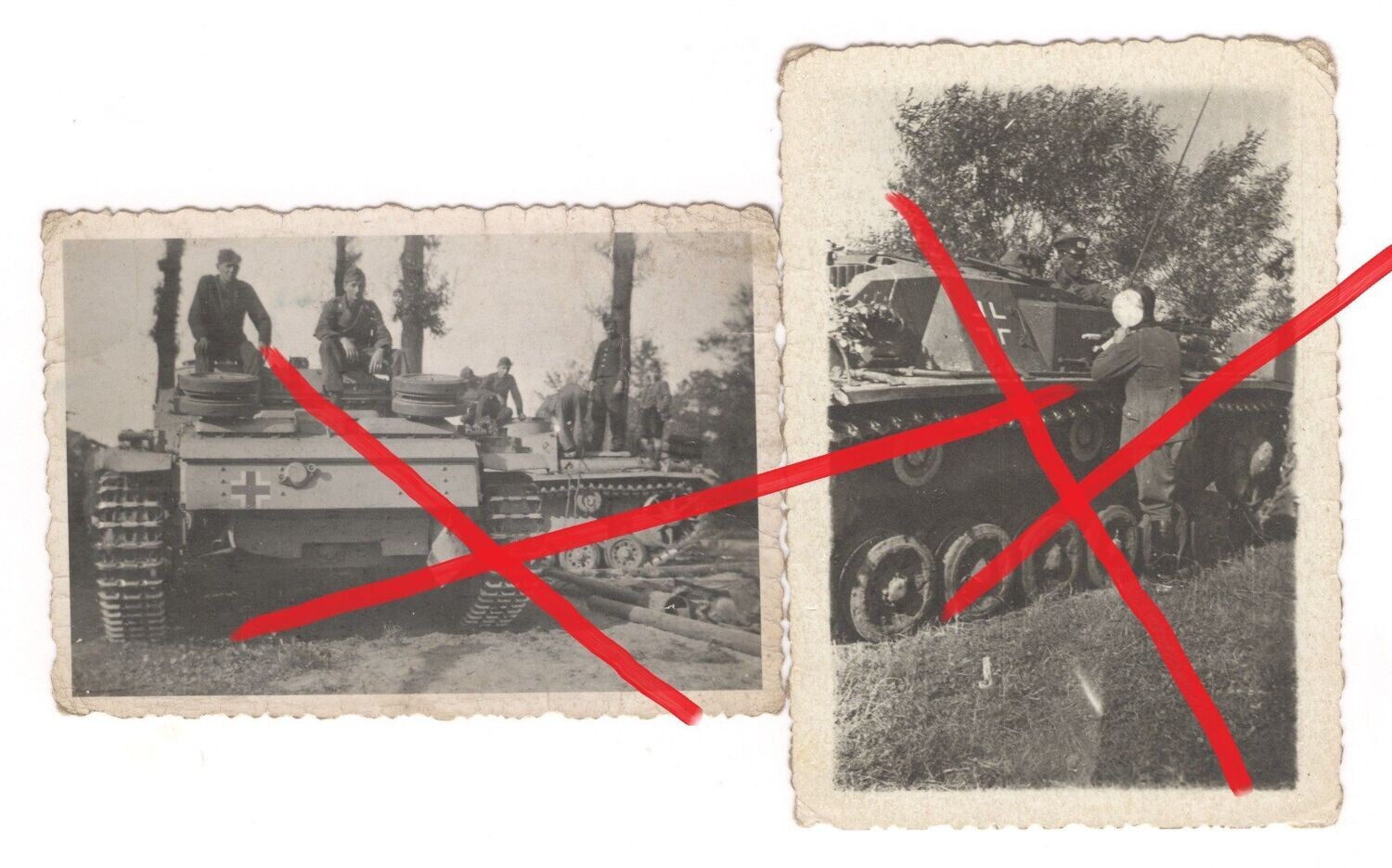 Wehrmacht: 2 Fotos Sturmgeschütz, C4.