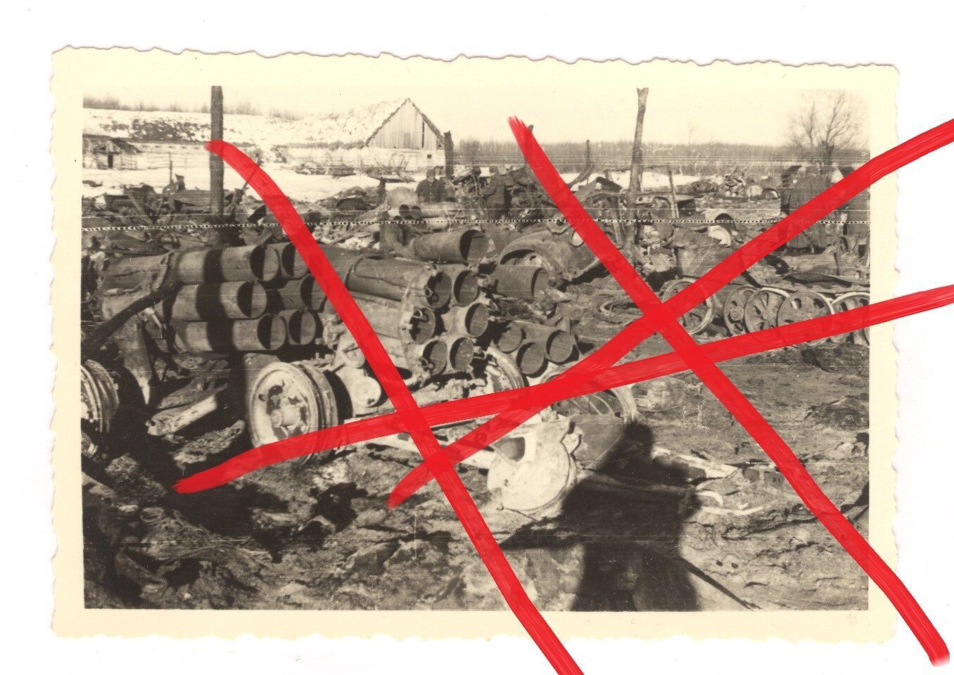 Wehrmacht: Foto Nebelwerfer 41 Raketenwerfer, rückseitig beschriftet, C10.
