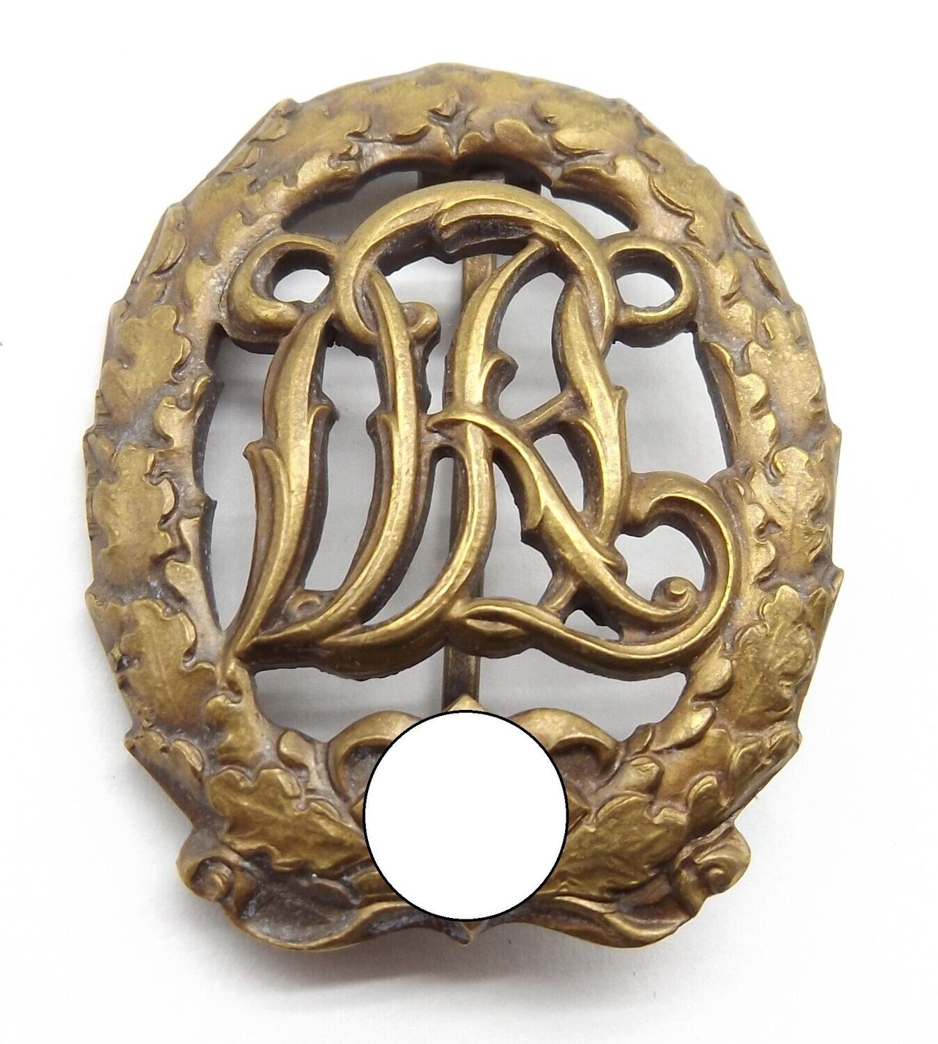 Reichssportabzeichen DRL in Bronze, mit Hersteller Ferd. Wagner – D.R.G.M. 35269.