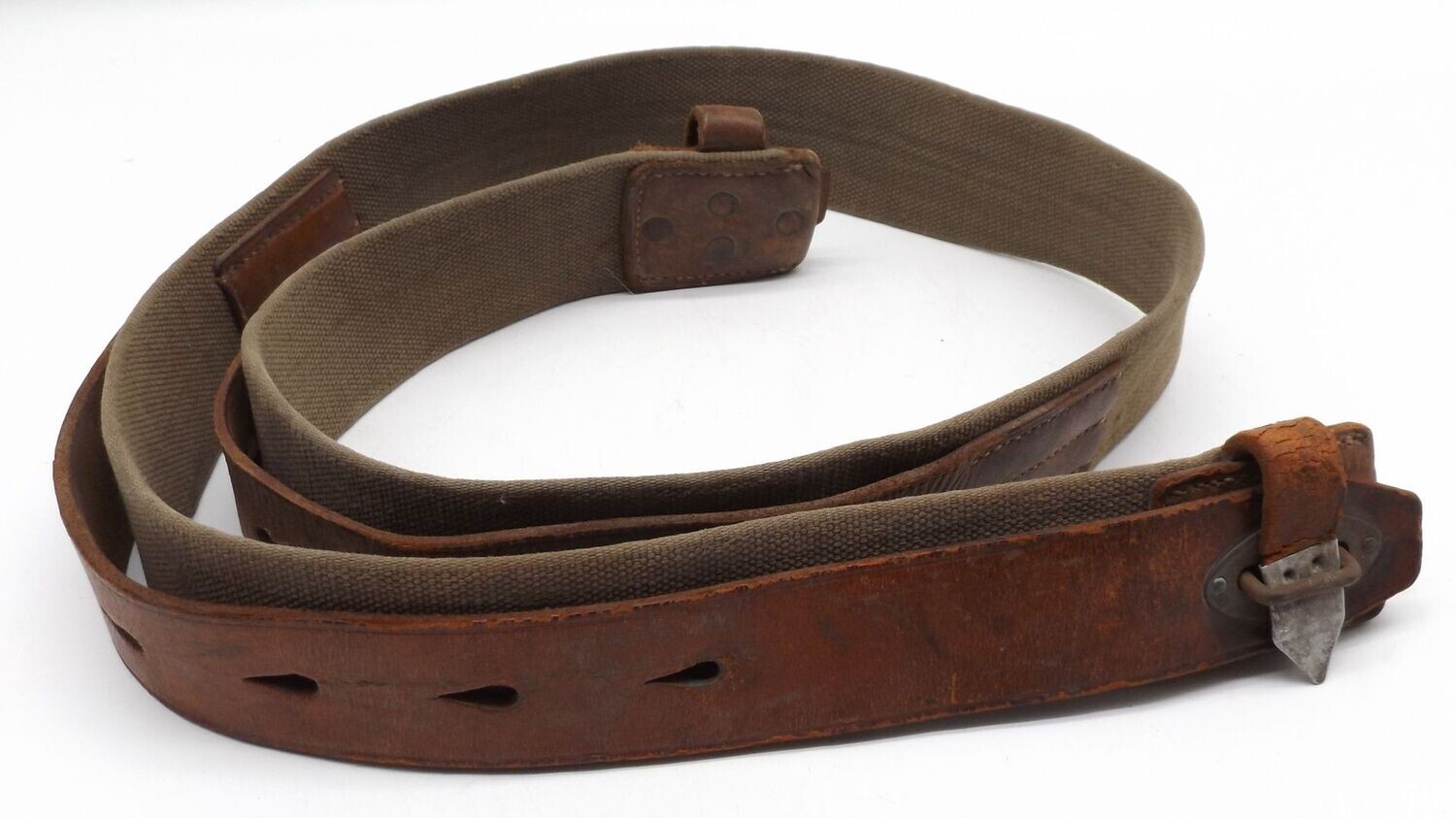Reichswehr / Wehrmacht: Tragebandolier für 2 Magazintaschen MG 13, Hersteller aus Bautzen 1933.