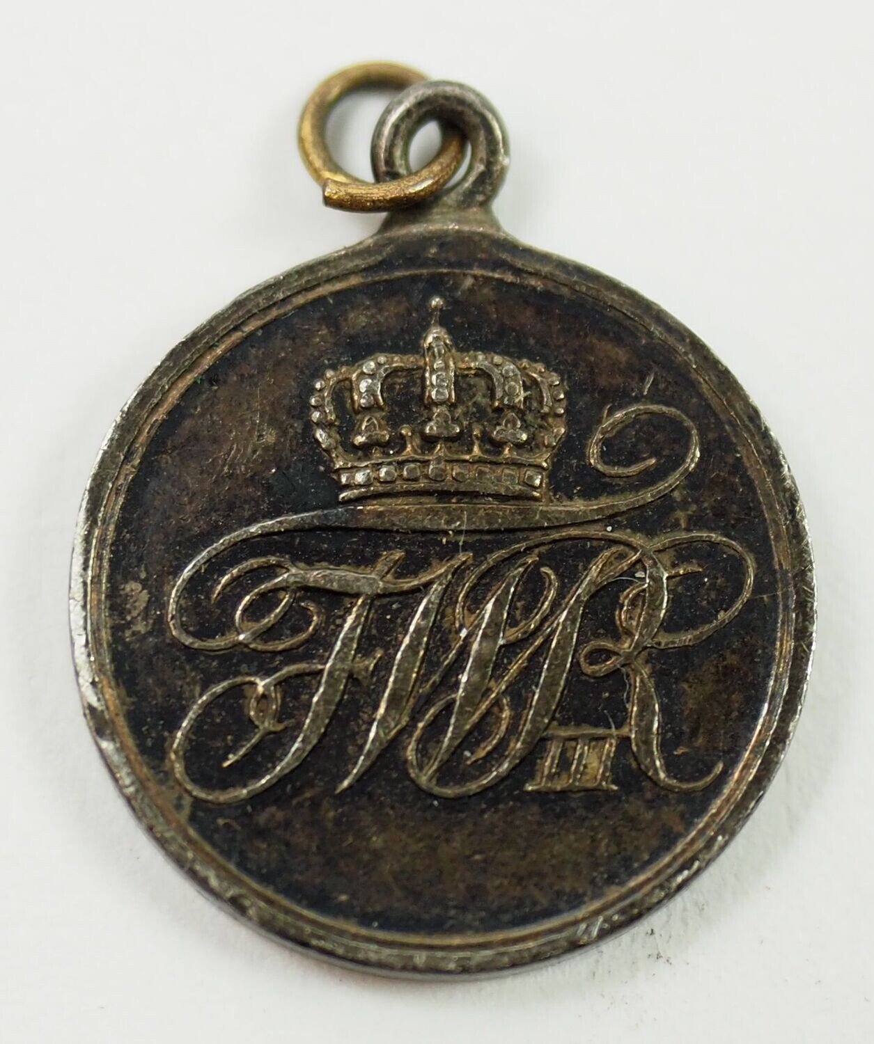 Preussen: Allgemeines Ehrenzeichen 2.Klasse "Verdienst um den Staat", Miniatur, Durchmesser ca. 14 mm.