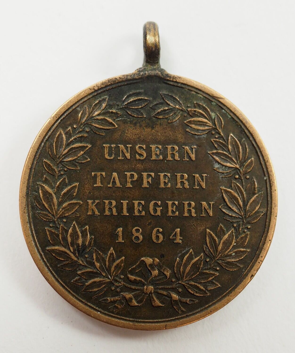 Preussen: Kriegsdenkmünze 1864 für Kämpfer, mit Randschrift.