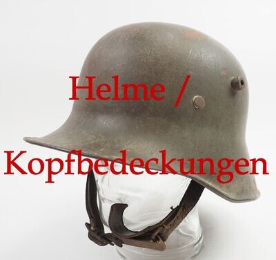 Kopfbedeckungen und Helme