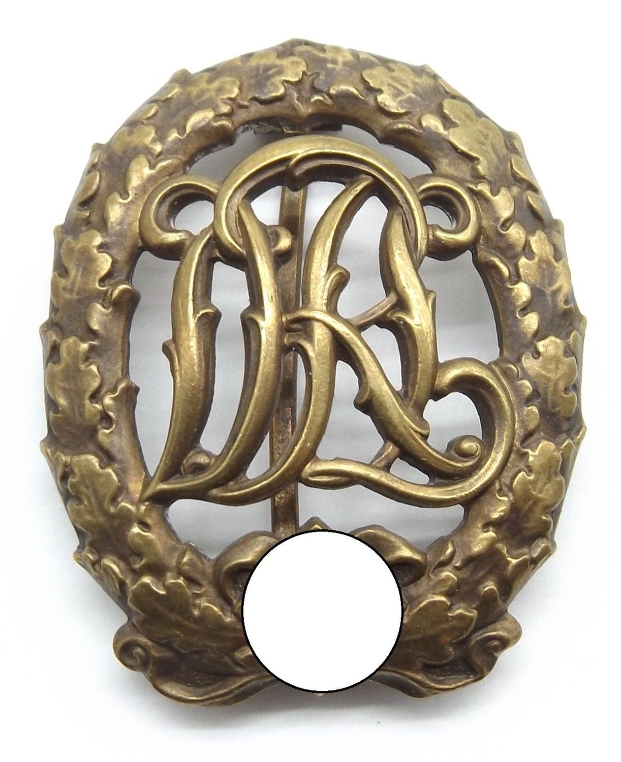 Reichssportabzeichen DRL in Bronze, mit Hersteller Wernstein Jena.