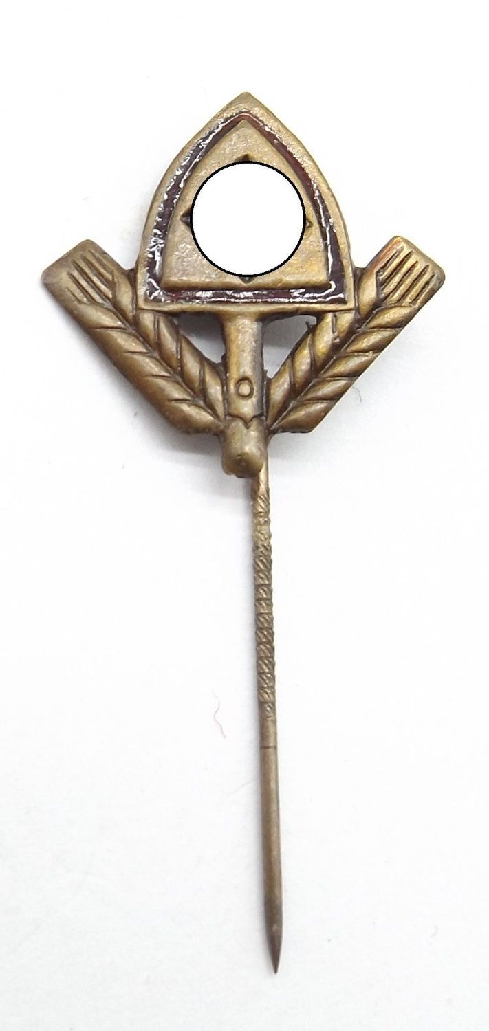 Reichsarbeitsdienst (RAD): Zivilabzeichen, an Nadel, 22 mm.