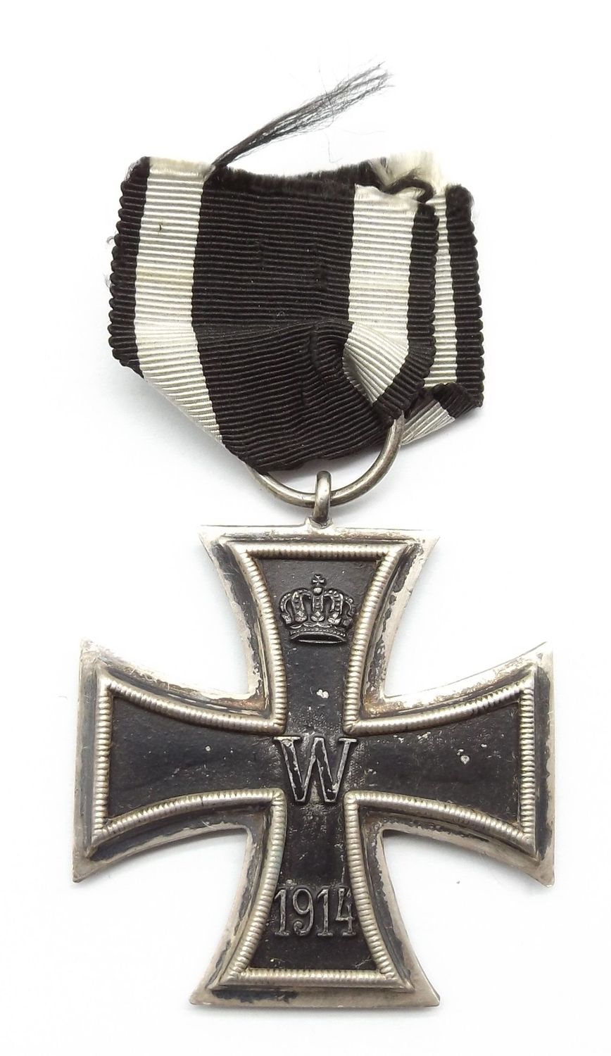 Eisernes Kreuz 2. Klasse EK2 1914 Hersteller KO für die Firma Klein, Oberstein, mit Band.