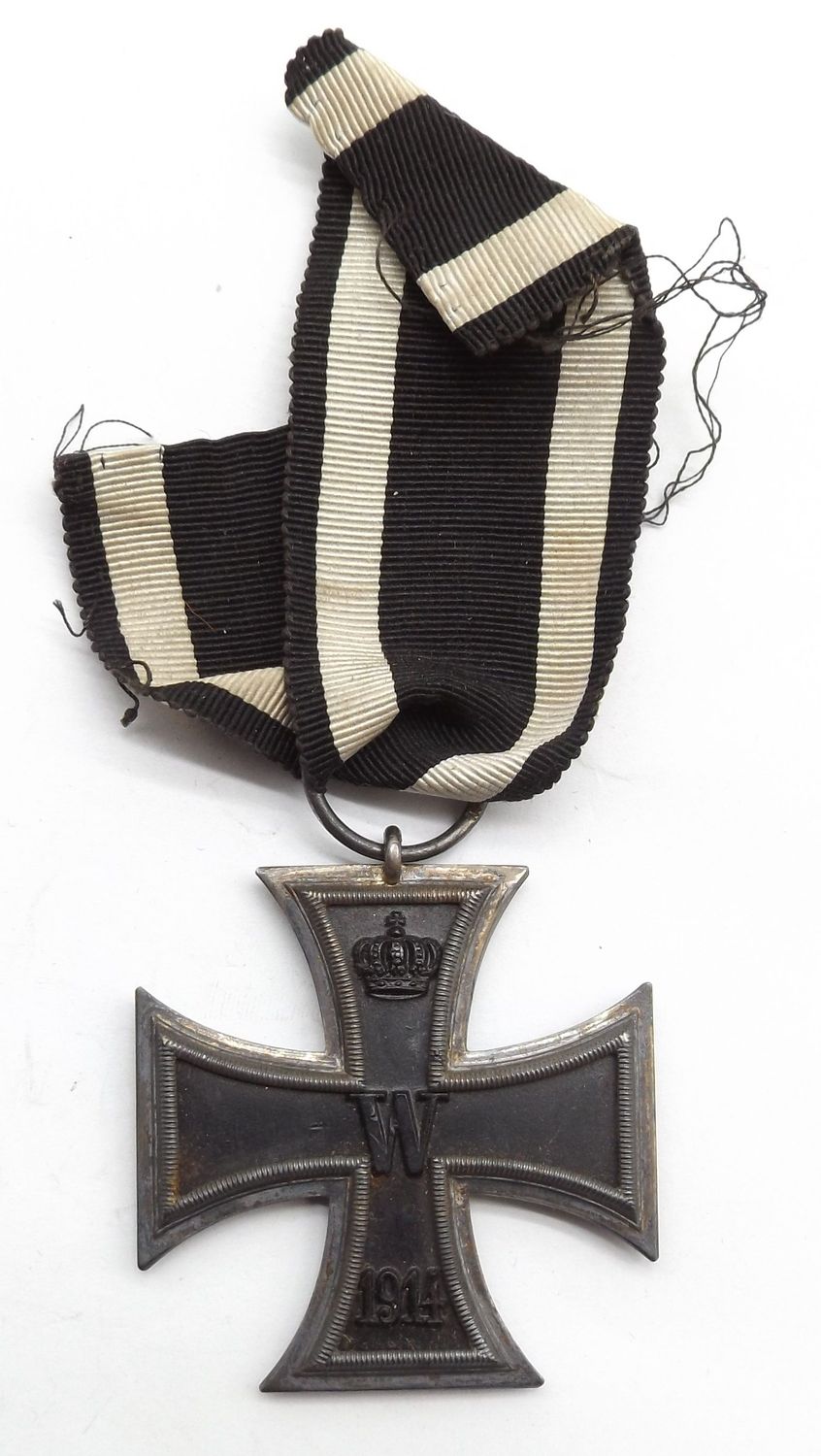 Eisernes Kreuz 2. Klasse EK2 1914 Hersteller S-W, am Band.
