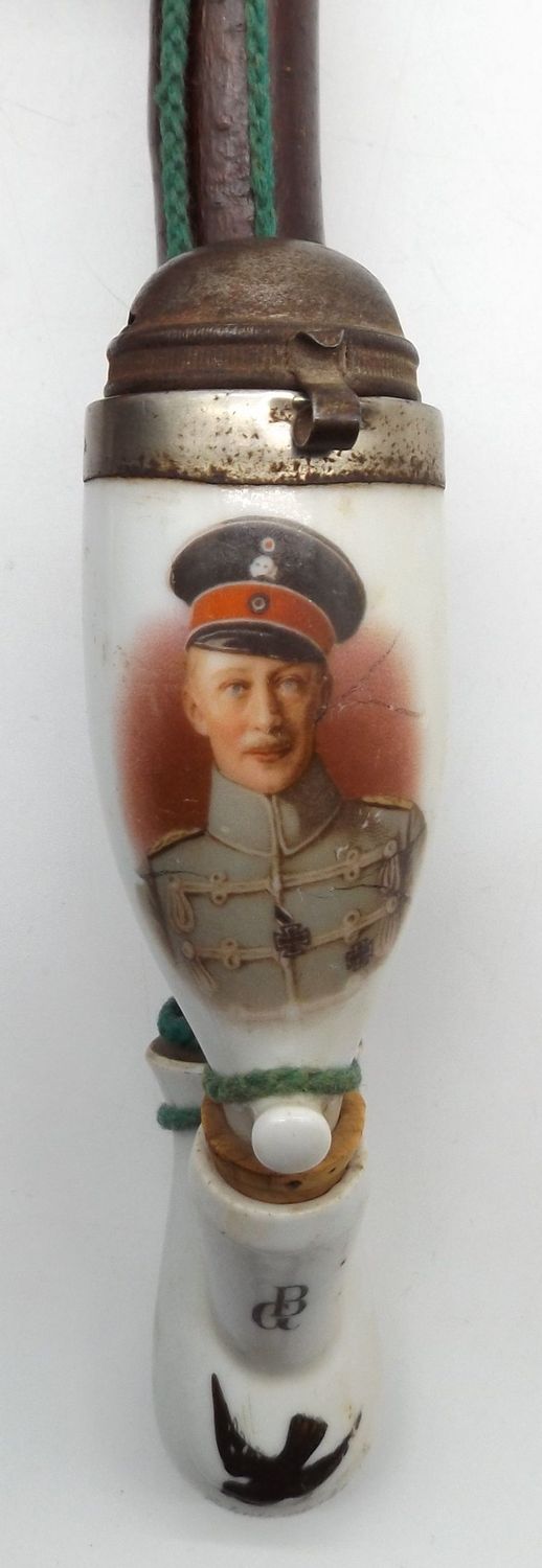 Preussen: Patriotische Pfeife "5. Armee - Weihnachten 1914".